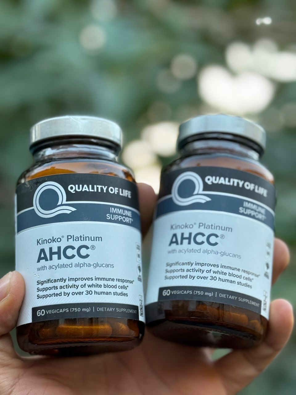 ای اچ سی سی (AHCC) کینوکوپلاتینیوم برند کوالیتی آف لایف